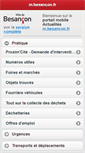Mobile Screenshot of m.besancon.fr